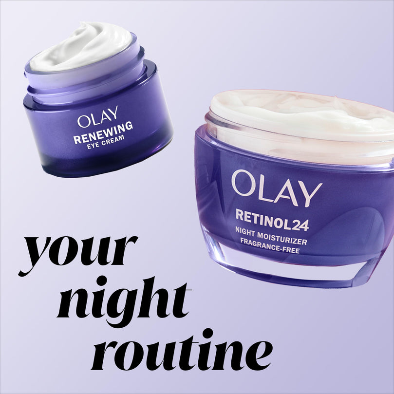 Olay Retinol 24 MAX Night Eye Cream, All Skin Types, 0.5 oz