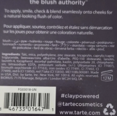 Tarte Amazonian Clay 12 Hour Blush - Sensual (Golden Nude)