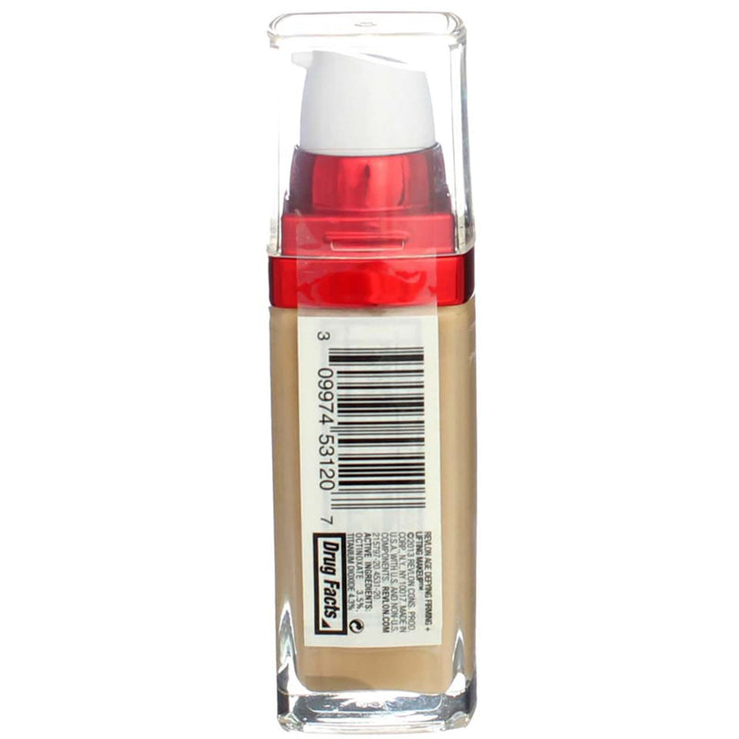 Revlon Age Defying 3X Cream Foundation Makeup, SPF 20, Tender Beige, 1 fl oz