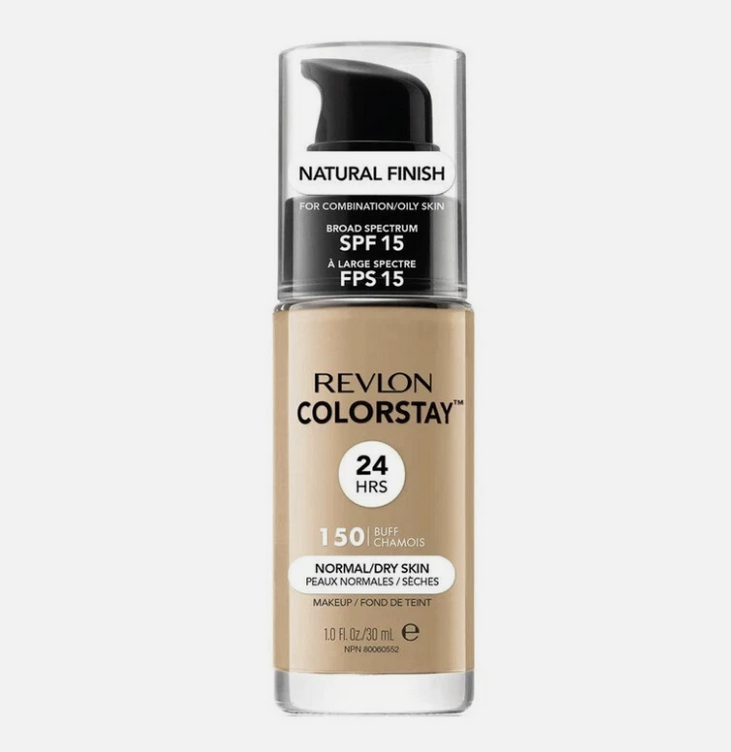 Revlon ColorStay Liquid Foundation Face Makeup for Normal & Dry Skin - 150 Buff 1 Fl Oz