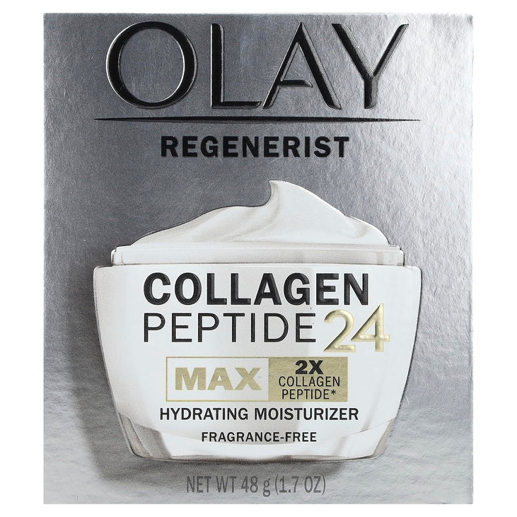 Olay Skin Care Regenerist Collagen Peptide 24 MAX Facial Moisturizer, Fragrance-Free, 1.7 oz