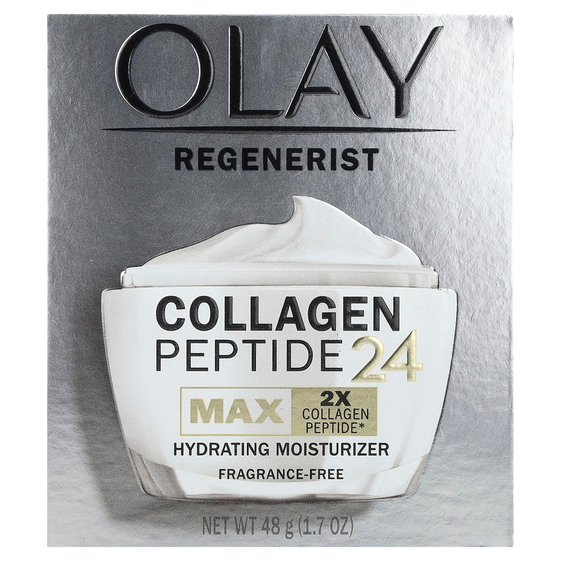 Olay Skin Care Regenerist Collagen Peptide 24 MAX Facial Moisturizer, Fragrance-Free, 1.7 oz