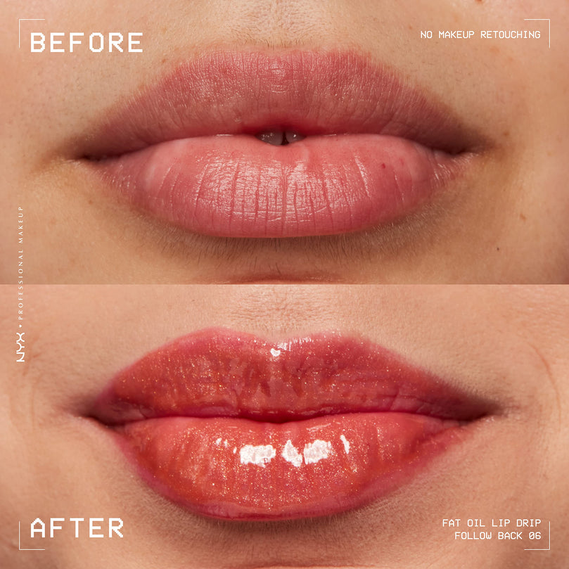 NYX Professional Makeup Fat Oil Lip Drip Hydrating Lip Gloss, Follow Back