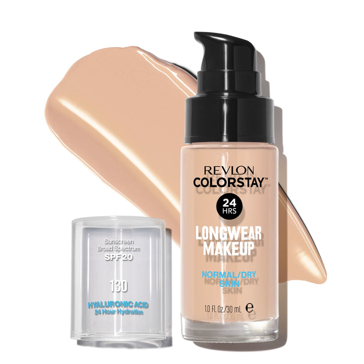 Revlon ColorStay Liquid Foundation Makeup, Normal/Dry Skin, SPF 20, Porcelain, 1 fl oz.