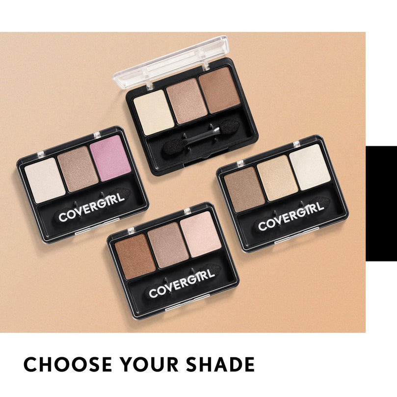 COVERGIRL - Eye Enhancers 3-Kit Eyeshadow, silky, sheer formula, double ended applicator, 100% Cruelty-free