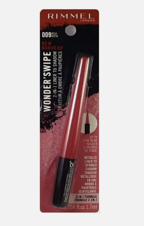 Rimmel London Wonder Swipe 2-in-1 Liner to Shadow, Mega Hottie (009)