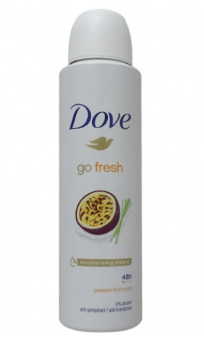 Dove Go Fresh Passion Fruit Deodorant Spray 150 ml (6 Pack)