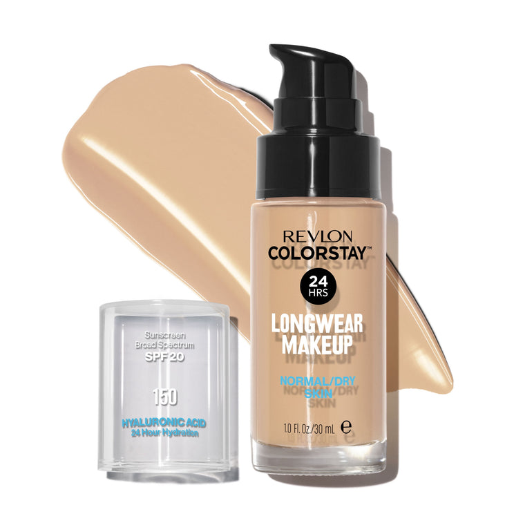 Revlon ColorStay Liquid Foundation Makeup, Normal/Dry Skin, SPF 20, 150 Buff, 1 fl oz