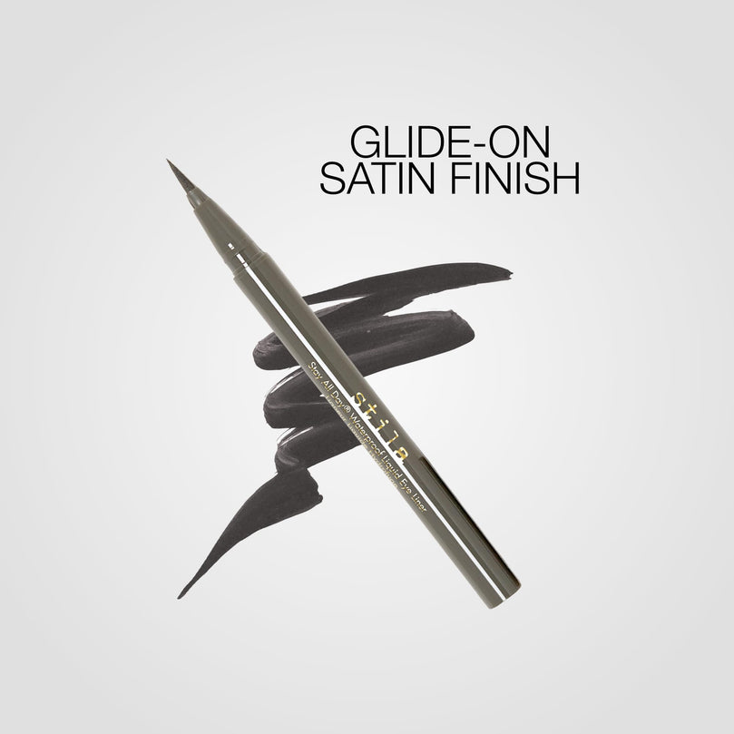 Stila Stay All Day Waterproof Liquid Eyeliner, Alloy, 0.02 Oz