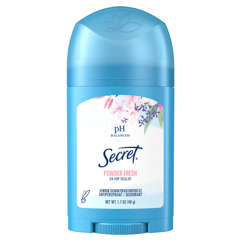 Secret Anti-Perspirant Deodorant Wide Solid Powder Fresh, 1.7 Ounce (Pack of 3)