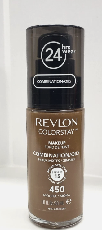 Revlon ColorStay Liquid Foundation Face Makeup for Combination & Oily Skin - 450 Mocha 1 fl oz