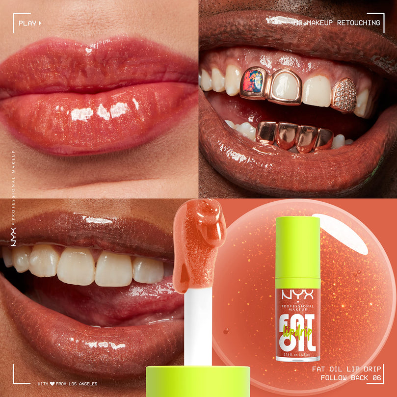NYX Professional Makeup Fat Oil Lip Drip Hydrating Lip Gloss, Follow Back