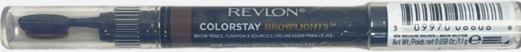 Revlon Colorstay Browlights Pencil, Eyebrow Pencil & Brow Highlighter, Medium Brown, 0.038