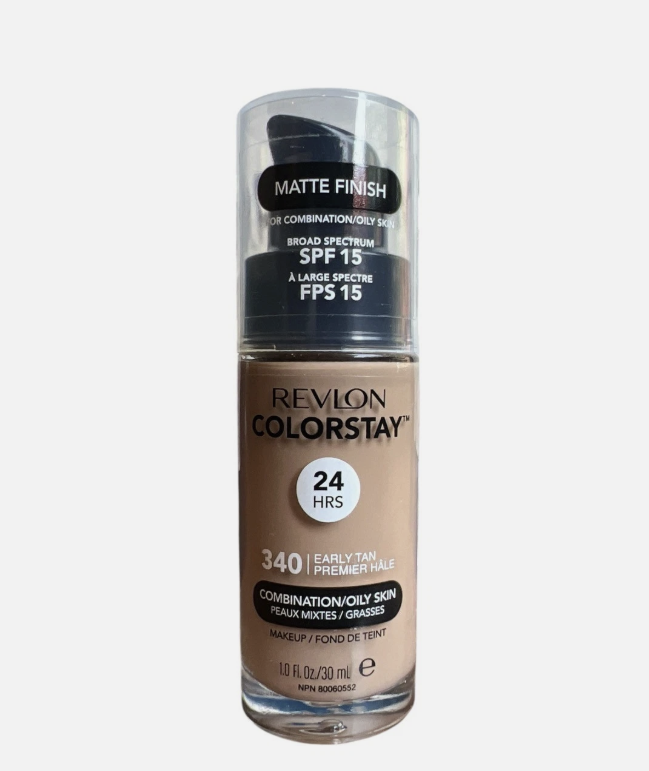 Revlon ColorStay Liquid Foundation Face Makeup for Combination & Oily Skin - 340 Early Tan 1 Fl Oz