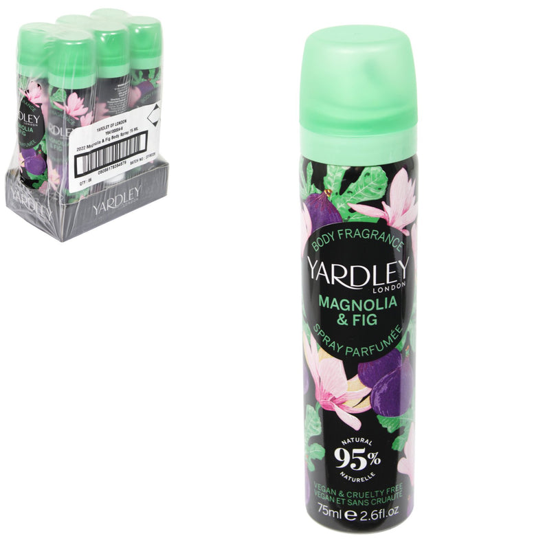 Yardley Magnolia and Fig Body Spray 2.6 Oz