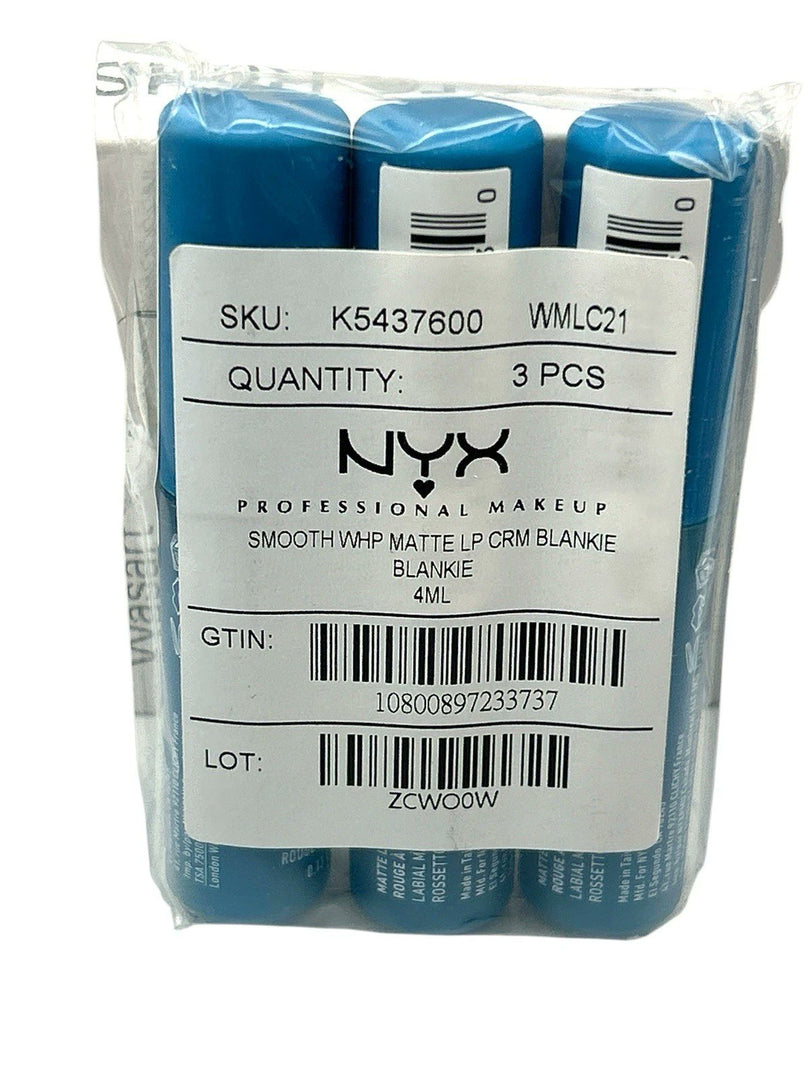 NYX Smooth Whip Matte Lip Cream - Blankie (3 PACK)