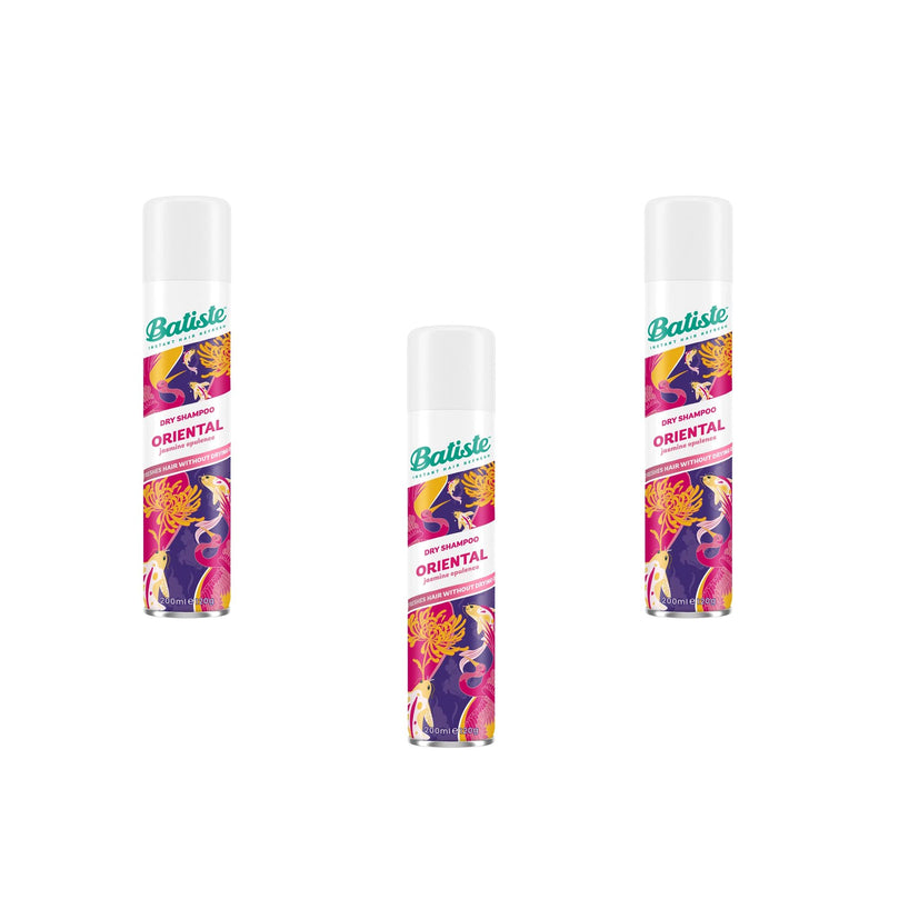 Batiste Dry Shampoo Oriental Jasmine Opulence 200ml/120g (Pack of 3)