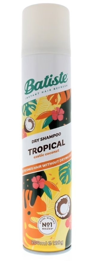 Batiste Dry Shampoo Tropical Coconut 200ml Waterless Oil Control Hair Care