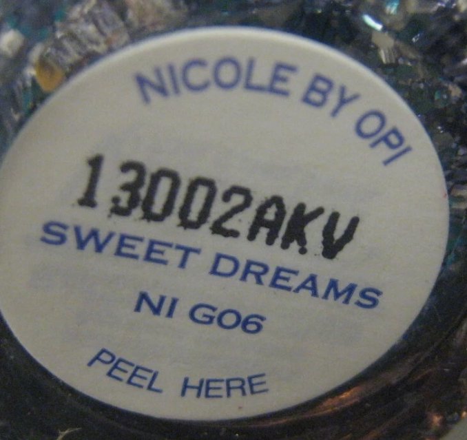 OPI Nicole Nail Lacquer NI G06 Sweet Dreams