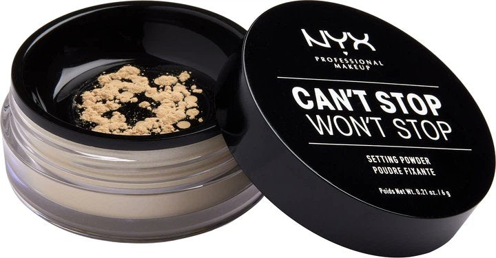 NYX PROFESSIONAL MAKEUP Can't Stop Won't Stop Loose Setting Powder - Light Medium (0.21 oz)