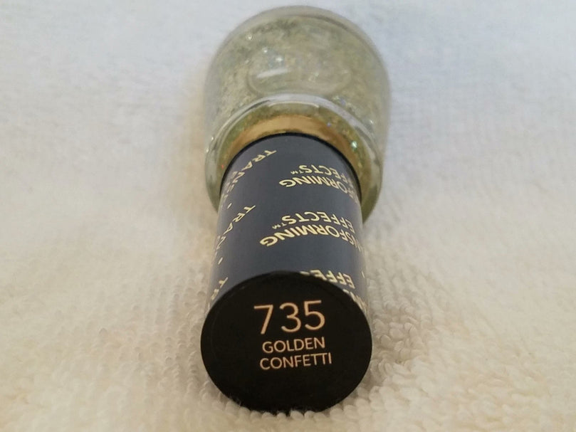 Revlon Transforming Effects Top Coat 735 Golden Confetti 0.5 Fl Oz