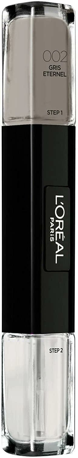 Loreal Infallible Gel Effect Nail Polish & Top Coat Duo 002 Gris Eternal