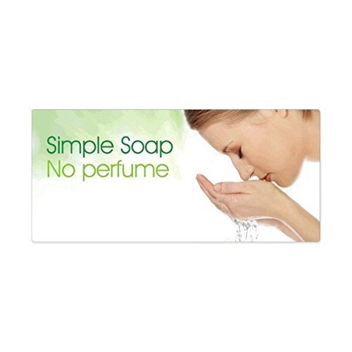 Simple Pure Soap for Sensitive Skin, 100g Bar Soap Twin Pack (4 Bars Total) - Unscented, Hypoallergenic