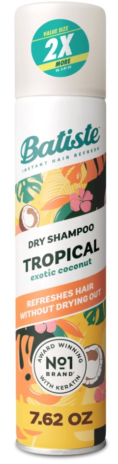 Batiste Dry Shampoo, Tropical Fragrance, 7.62 oz