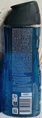 Adidas After Sport 3-In-1 Shower Gel Hydrating Body Hair Face Wash 400ml