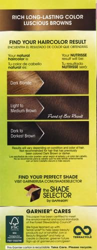 Garnier Nutrisse Nourishing Hair Color Creme, 050 Medium Natural Brown