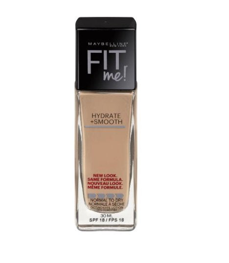 Maybelline Fit Me Hydrate & Smooth Liquid Foundation, 115 Ivory, 1 fl oz