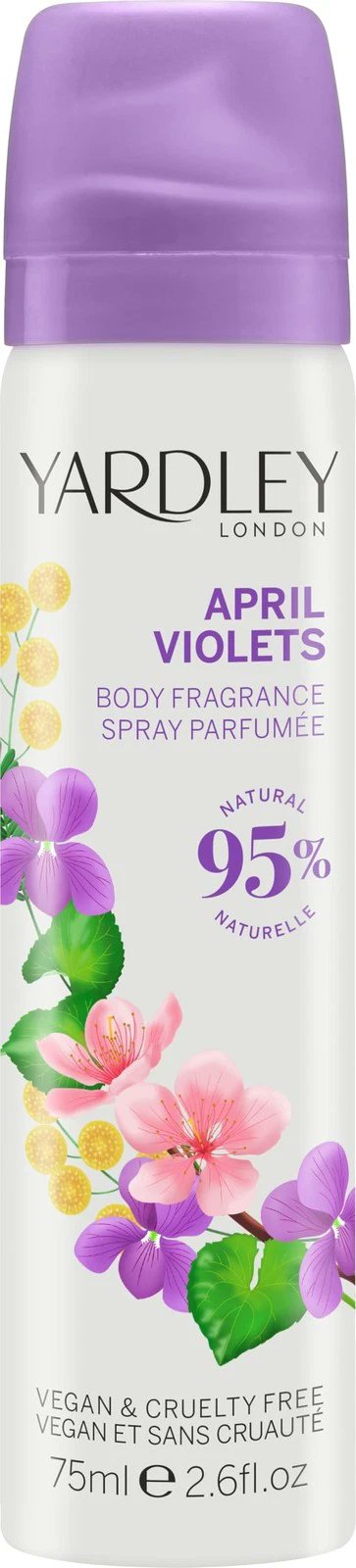 Yardley Body Spray April Violets 2.6 Oz
