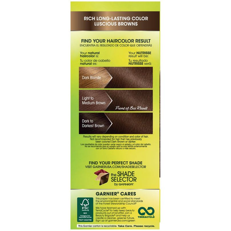 Garnier Nutrisse Nourishing Hair Color Creme, 050 Medium Natural Brown
