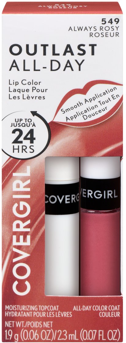 Covergirl Outlast All-Day Lip Color 549 Always Rosy