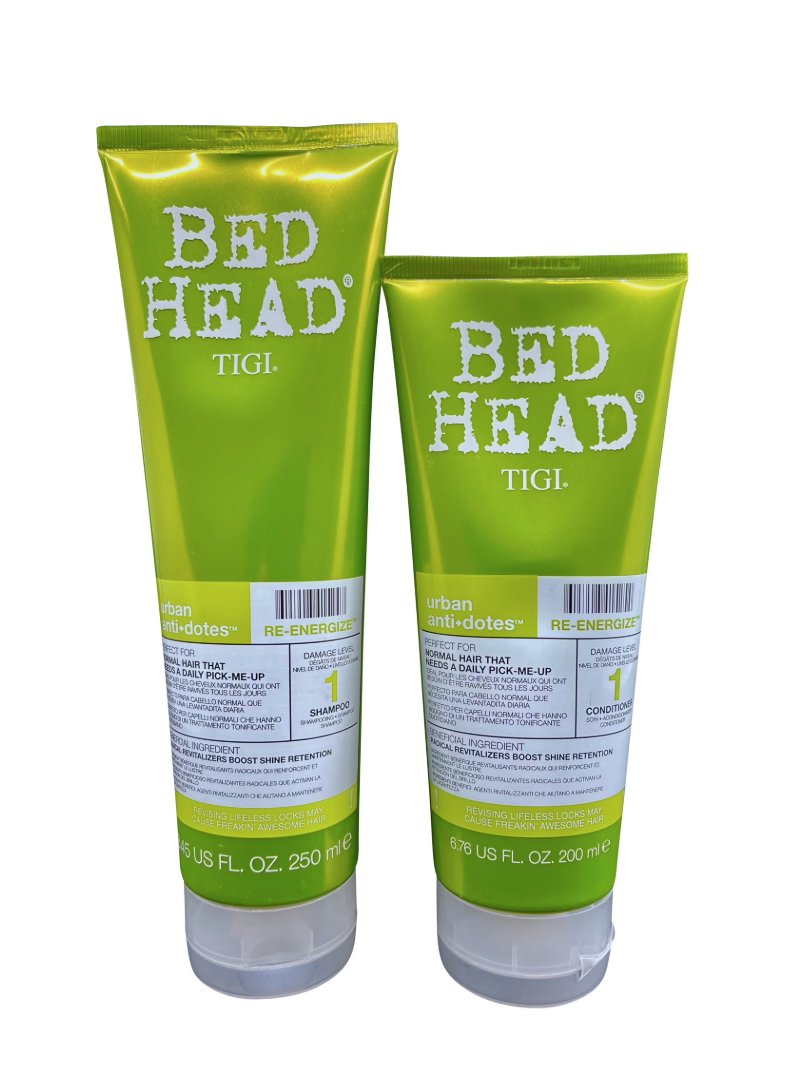 Tigi Bed Head Urban Antidotes Re-Energize Shampoo 8.45 Oz & Conditioner 6.76 Oz Set