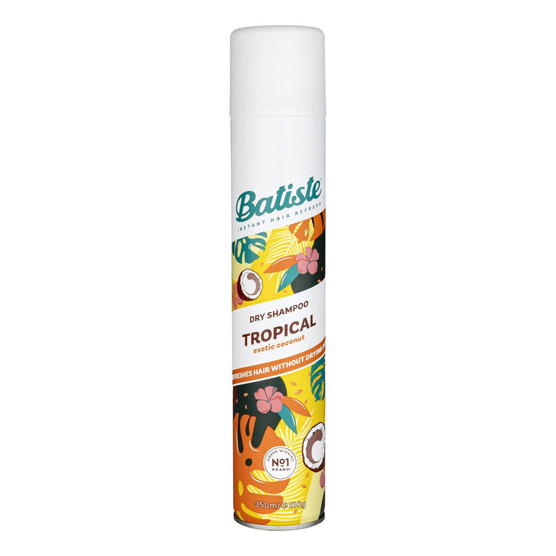 Batiste Dry Shampoo Tropical Coconut Instant Hair Refresh 350mL (Pack of 2)