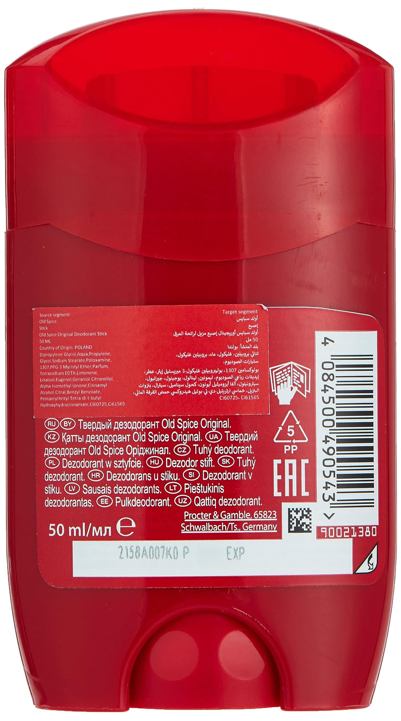 Old Spice Original High Endurance Deodorant Stick 50ml for Men