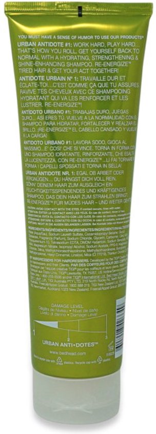 Tigi Bed Head Urban Antidotes Re-Energize Shampoo 8.45 Oz