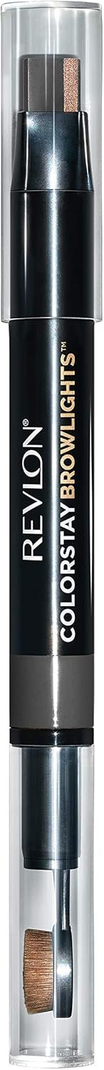 Revlon ColorStay Browlights Eyebrow Pencil and Brow Highlighter 404 Soft Black