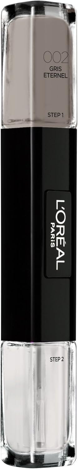 Loreal Infallible Gel Effect Nail Polish & Top Coat Duo 002 Gris Eternal