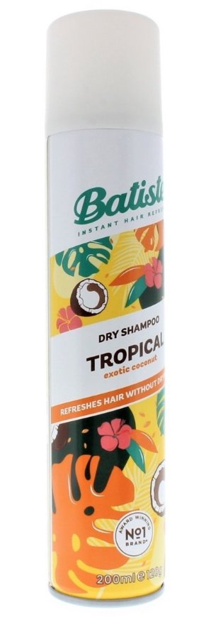 Batiste Dry Shampoo Tropical Coconut 200ml Waterless Oil Control Hair Care