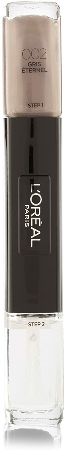Loreal Infallible Gel Effect Nail Polish & Top Coat Duo 002 Gris Eternal