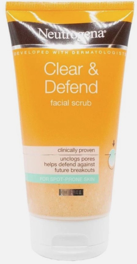 Neutrogena Clear & Defend Facial Scrub 150 ml (2 PACK)