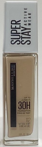 Maybelline Super Stay Full Coverage Liquid Foundation Active Wear Makeup, Up to 30Hr Wear, Transfer, Sweat & Water Resistant, Matte Finish, Natural Ivory, 1 Count