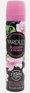 Yardley Blossom & Peach Body Spray 2.6 oz