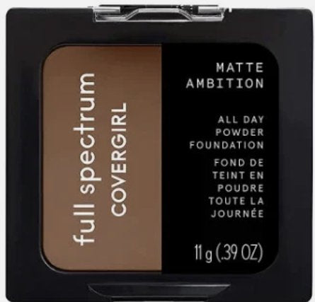 COVERGIRL Matte Ambition All Day Pressed Powder Foundation FS360 Tan Deep Cool - 0.3 OZ