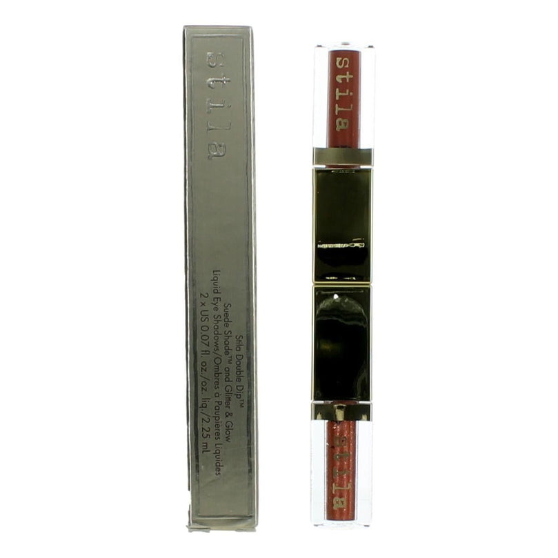 Stila Double Dip Suede Shade Glitter & Glow Liquid Eyeshadow - Hot Tamale