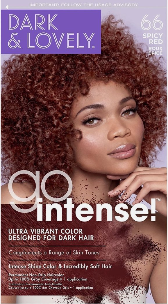 SoftSheen Carson Dark and Lovely Go Intense Permanent Hair Color 66 Spicy Red (Packaging May Vary)