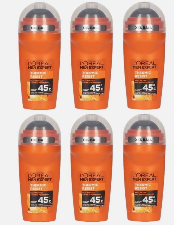 Loreal Men Expert Thermic Resist Roll On 50ml (6 Pack)