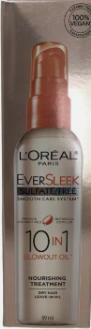 L'Oreal Eversleek Sulfate Free 10 in 1 Blowout Oil Treatment, 89 ml Discontinued